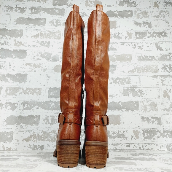 New Zodiac Georgia Womens Faux Leather Riding Knee-High Boots A262 - Picture 6 of 12